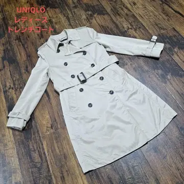 UNIQLO 유니클로 베이지 더블 브레스트 트렌치코트