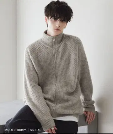 [ CTHY ] 택 포함 울 믹스 드라이버즈 니트 XL