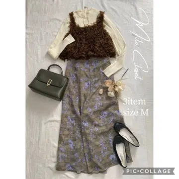 성인 화려함 뷔스티에 세트 여성용 의류 묶음 판매 코디 판매 셋업 M