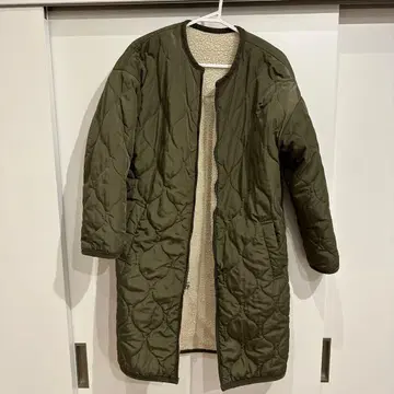 아메리칸 홀릭 2way 밀리터리 아우터 보아 자켓 리버서블