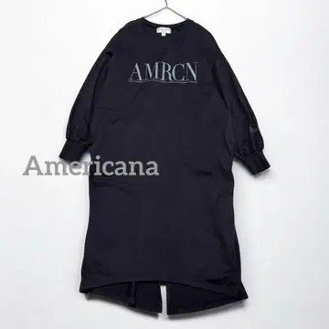 1582 Americana 아메리카나 프론트 로고 롱 원피스