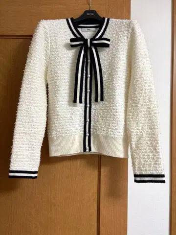 최종 가격 루네 니트 트위드 가디건 34 화이트