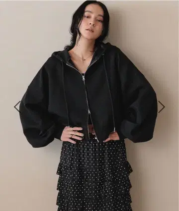 LOWRYSFARM ZIP 숏 후디