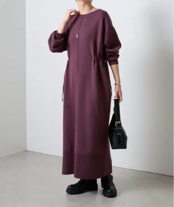 드로스트 니트 원피스