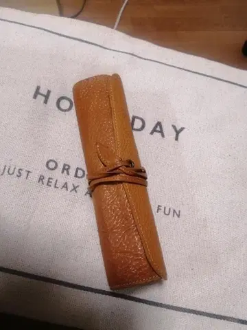 츠치야 가방 톤 오일 누메 롤 펜 케이스