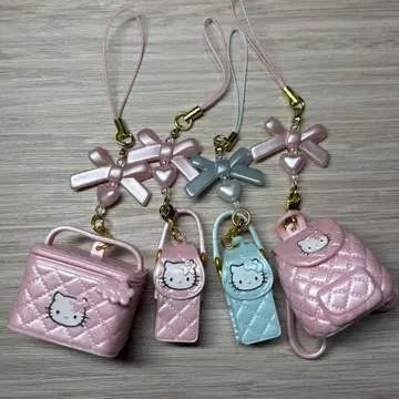 산리오 시크릿 스트랩 미니어처 퀼트 헬로키티 4종 세트