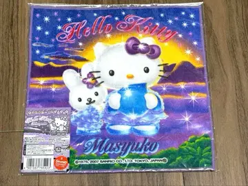 헬로키티 홋카이도 한정 프티 타월 손수건 마슈코 레어 LAKE 지역 한정