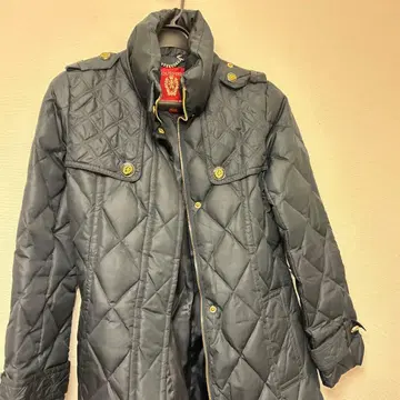 SCOURFIELD 다운 자켓 다크 네이비 벨트 포함