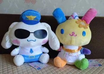 산리오 캐릭터즈 뽀요욘 에어포트 봉제 인형 우사하나 시나모롤