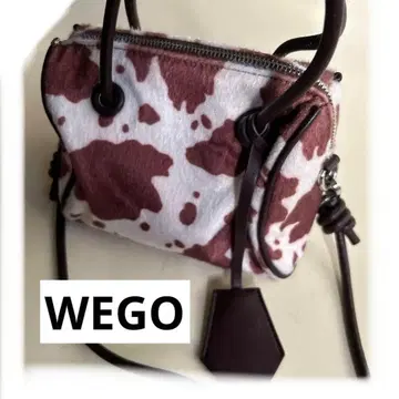 WEGO 위고 애니멀 무늬 인조 모피 숄더백 핸드백 2way