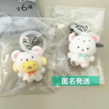 포차코 폼폼푸딩 메지루시 액세서리 후와후와 스노우 산리오