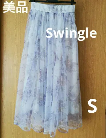 [ 새상품급 ] Swingle 샤샤 스커트 롱 기장 S 사이즈