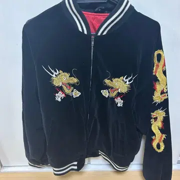 벨벳 스카잔 드래곤 자수