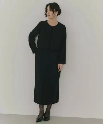 [ 미사용 새상품 완판템 ] kaene 레이스 콤비 포멀 셋업 블랙