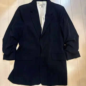 H&M 네이비 테일러드 칼라 자켓 M