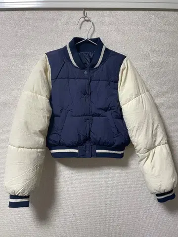 [ GRL ] 바시티 자켓 크롭 다운 자켓 [ 배송비 포함 ]