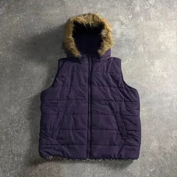 00s y2k 퍼 다운 베스트 헤이세이 갸루 시크 스타일 레오파드