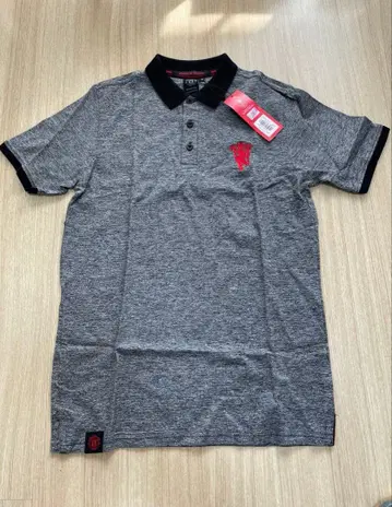 [택 포함 새상품] 맨체스터 유나이티드 공식 피케 셔츠 그레이