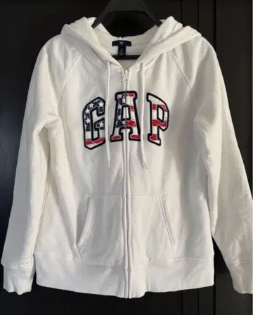 갭 화이트 후드티 L 사이즈