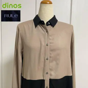 dinos 컬러 블록 긴팔 셔츠