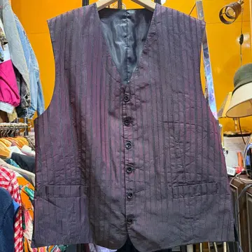 미국 빈티지 의류 AVANTI 스트라이프 베스트