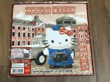 도쿄 버스걸 2006년 지역 한정 키티 미니 타월 헬로키티 도쿄 한정판