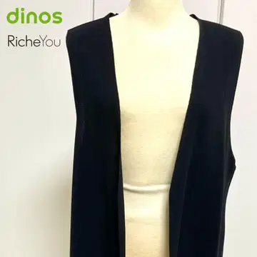 dinos RicheYou 블랙 니트 베스트