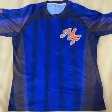 모리오카다이후 MF 로고 T셔츠 파랑