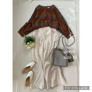 깔끔한 팬츠 룩 세트 여성 의류 묶음 판매 코디 세트업 M