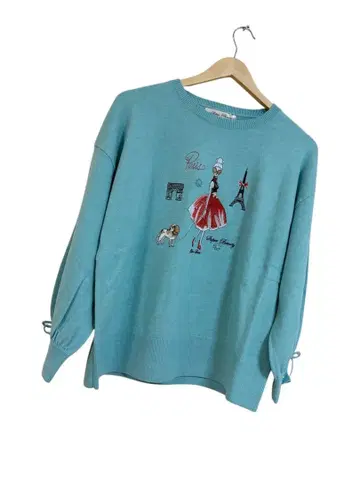 슈퍼 뷰티 자수입 크루넥 스웨터 44