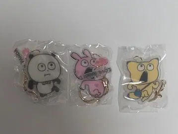 달려! 흔들흔들 3단 키링 기분 좋은 팬더 러브래빗 금다네