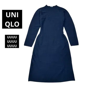 [ UNIQLO U ] NY 니트 원피스 네이비 블루 미사용품