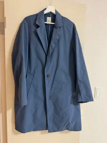 백 넘버 네이비 스텐카라 코트 X-LARGE