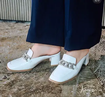 긴자 카네마츠 로퍼 뮬 신발 샌들 여성용 일본제 23.5