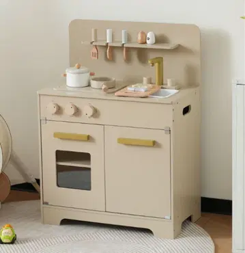 새상품 소꿉놀이 세트 소꿉놀이 주방 요리 장난감 그레이 핑크