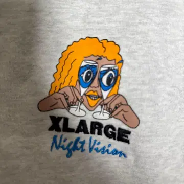 XLARGE 나이트 비전 후드티 그레이