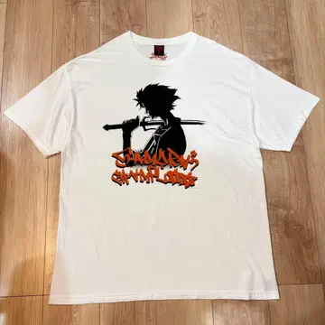 사무라이 챔플루 GEEKS RULE MUGEN T셔츠 XL 화이트