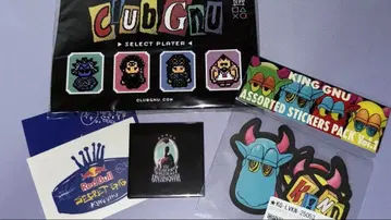 KingGnu 회원 한정판 핀 배지 스티커 세트