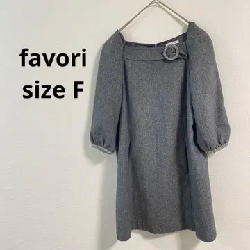 [ 576 ] favori 벌룬 슬리브 원피스 F 그레이