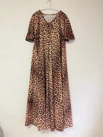 빈티지 레오파드 롱 원피스 70s 80s USA 구제 의류