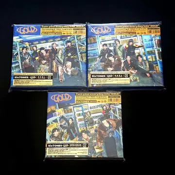 SixTONES GOLD 초회반 A B 보통 3 형태 앨범 CD DVD