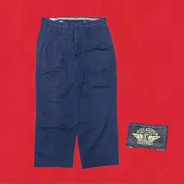 Dockers 와이드 치노 팬츠 W36 L30 네이비 90s
