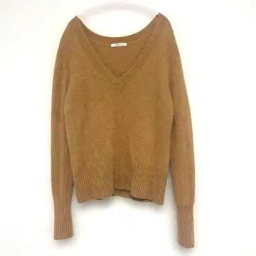 Plage V넥 니트 카멜