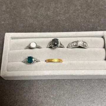 유품 정리 반지 링 묶음 판매 5점 액세서리