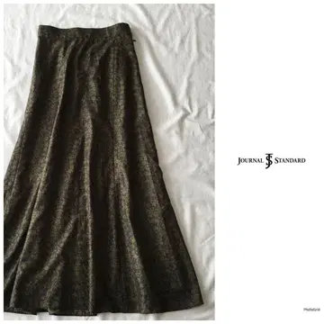 [세탁 가능] 오리엔탈 패턴 드레이프감 롱 스커트