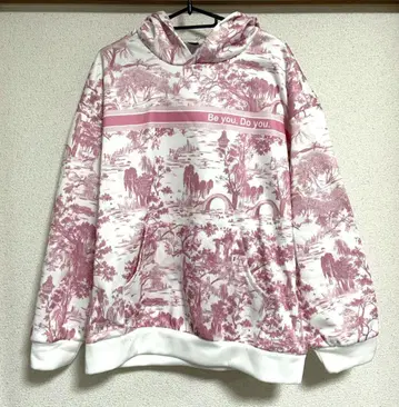 풍경 무늬 프린트 핑크 셋업