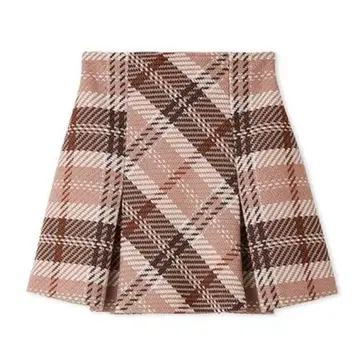 [ 새상품급 ] SNIDEL 스델 로빙 체크 미니 스커트 PNK 1