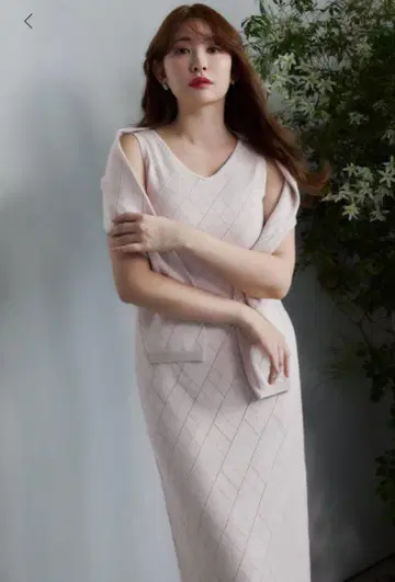 herlipto Diamond Pattern Knit Dress Set