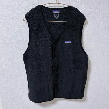 Patagonia 로스 가토스 플리스 베스트 버튼식 블랙 M