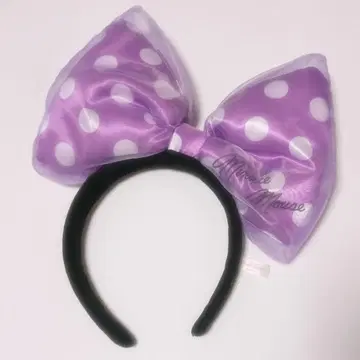 디즈니 미니 머리띠 보라색